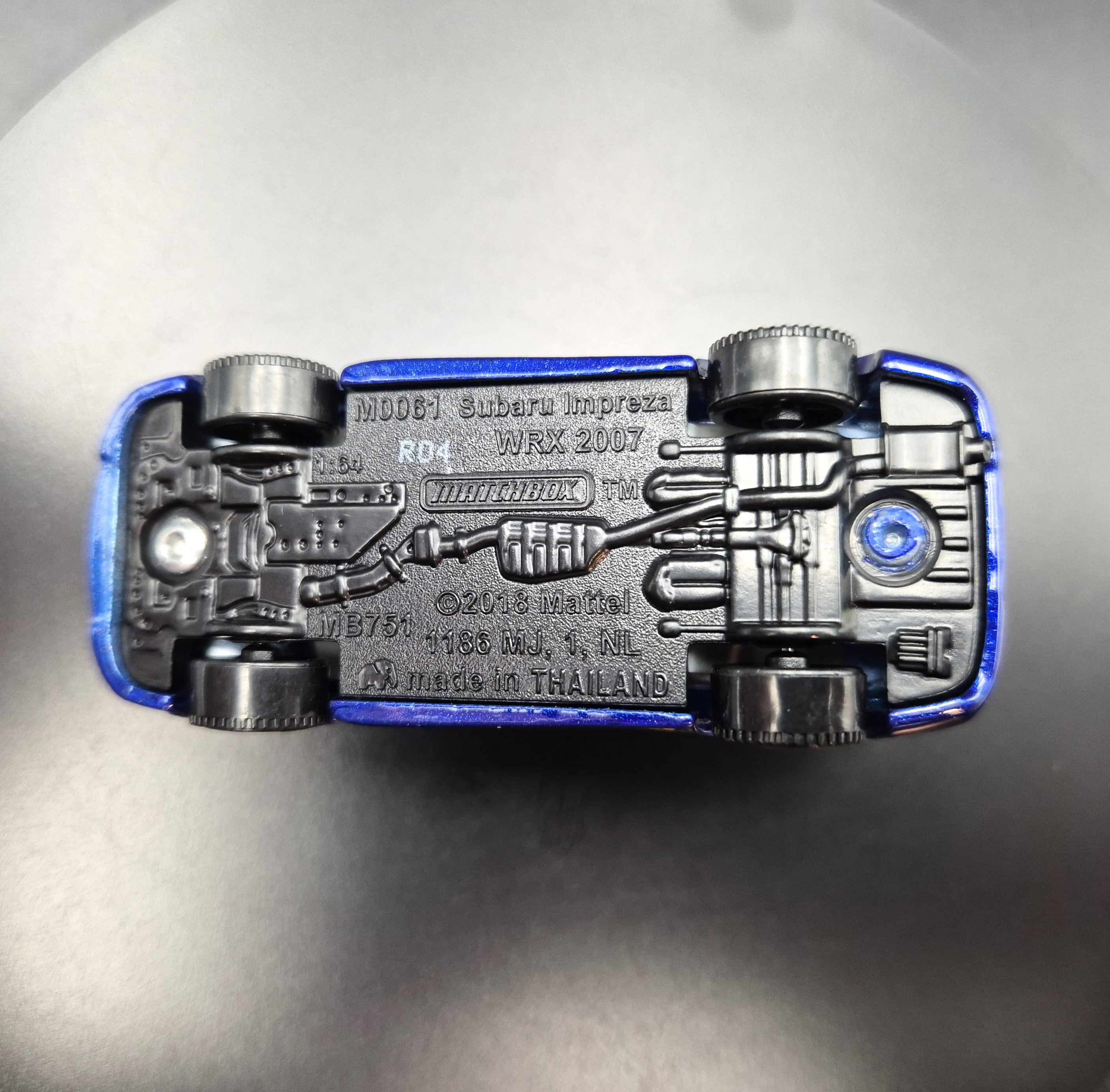 Matchbox 2022 2007 Subaru Impreza WRX Police Blue MBX Japan