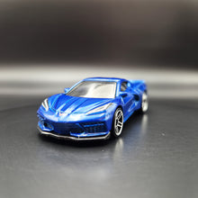 Load image into Gallery viewer, Hot Wheels 2022 2020 Corvette Blue #106 Factory Fresh 3/10
