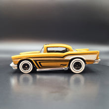 Load image into Gallery viewer, Hot Wheels 2022 &#39;57 Chevy Gold #44 Chevy Bel Air 3/5
