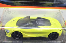 Load image into Gallery viewer, Matchbox 2022 McLaren 720S Spider Lime MBX Showroom #3 New Long Card
