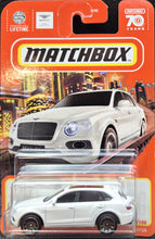 Load image into Gallery viewer, Matchbox 2023 &#39;18 Bentley Bentayga Pearl White MBX Metro #4 New Long Card
