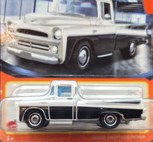 Load image into Gallery viewer, Matchbox 2023 1957 Dodge Sweptside Pickup White/Black MBX Showroom #14 New Long Card
