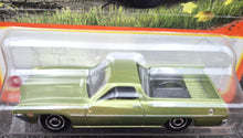 Load image into Gallery viewer, Matchbox 2023 1970 Ford Ranchero Green #17 MBX Highway New Long Card
