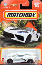 Load image into Gallery viewer, Matchbox 2023 2020 Corvette C8 White MBX Highway #31/100 New Long Card
