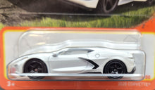 Load image into Gallery viewer, Matchbox 2023 2020 Corvette C8 White MBX Highway #31/100 New Long Card
