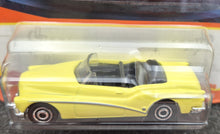 Load image into Gallery viewer, Matchbox 2023 1953 Buick Skylark Convertible Yellow #32 MBX Showroom New Long Card
