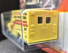 Load image into Gallery viewer, Matchbox 2023 International WorkStar Ambulance Yellow #38 MBX Metro Long Card
