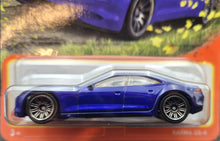 Load image into Gallery viewer, Matchbox 2023 Karma GS-6 Dark Blue #43 MBX Highway New Long Card
