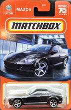 Load image into Gallery viewer, Matchbox 2023 2004 Mazda RX-8 Black #49 MBX Showroom New Long Card
