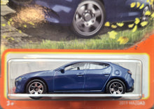 Load image into Gallery viewer, Matchbox 2023 2019 Mazda 3 Dark Blue MBX Highway #50/100 New Long Card
