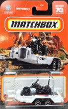 Load image into Gallery viewer, Matchbox 2023 MBX Cycle Trailer White #63 MBX Off-Road New Long Card
