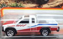 Load image into Gallery viewer, Matchbox 2023 &#39;95 Nissan Hardbody (D21) White #72 MBX Off-Road New Long Card
