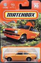 Load image into Gallery viewer, Matchbox 2023 1975 Opel Kadett Orange #73 MBX Highway New Long Card
