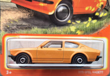 Load image into Gallery viewer, Matchbox 2023 1975 Opel Kadett Orange #73 MBX Highway New Long Card
