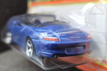 Load image into Gallery viewer, Matchbox 2023 Porsche 911 Carrera Cabriolet Blue MBX Highway #79 New Long Card
