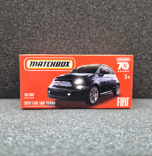 Load image into Gallery viewer, Matchbox 2023 2019 Fiat 500 Turbo Black MBX Metro #16/100 New Sealed Box
