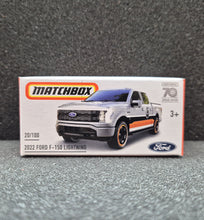Load image into Gallery viewer, Matchbox 2023 Ford F-150 Lightning Silver #20 MBX 70 Years Special Edition New Sealed Box

