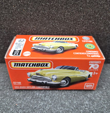 Load image into Gallery viewer, Matchbox 2023 1953 Buick Skylark Convertible Yellow #32 MBX Showroom New Sealed Box
