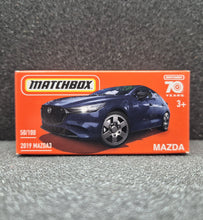 Load image into Gallery viewer, Matchbox 2023 2019 Mazda 3 Dark Blue MBX Highway #50/100 New Sealed Box
