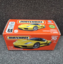 Load image into Gallery viewer, Matchbox 2023 Porsche 918 Spyder Yellow #77 MBX Showroom New Sealed Box
