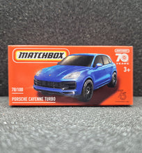 Load image into Gallery viewer, Matchbox 2023 Porsche Cayenne Turbo Blue #78 MBX Metro New Sealed Box
