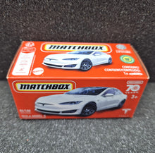 Load image into Gallery viewer, Matchbox 2023 Tesla Model S Pearl White #86 MBX Showroom New Sealed Box
