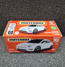 Load image into Gallery viewer, Matchbox 2023 Tesla Model Y Pearl White #89 MBX Metro New Sealed Box
