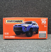 Load image into Gallery viewer, Matchbox 2023 Toyota 4Runner Blue #92 MBX Off-Road New Sealed Box
