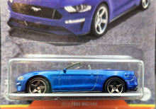 Load image into Gallery viewer, Matchbox 2022 2018 Ford Mustang Convertible Blue Local Cruisers 4/12 New Long Card
