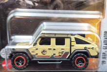 Load image into Gallery viewer, Matchbox 2022 &#39;19 Jeep Gladiator Tan Jurassic World Dominion New Long Card
