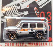 Load image into Gallery viewer, Matchbox 2023 2018 Jeep Wrangler JL Silver 70th Special Edition Series 3/5 New Long Card
