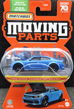 Load image into Gallery viewer, Matchbox 2023 2020 Dodge Charger SRT Hellcat Blue Moving Parts Series 39/54 New
