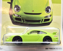 Load image into Gallery viewer, Matchbox 2023 2007 Porsche 911 GT3 Lime Green Porsche Series 3/6 New Long Card
