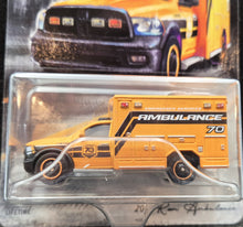 Load image into Gallery viewer, Matchbox 2023 2019 RAM Ambulance Orange 70th Special Edition Moving Parts 5/5 New
