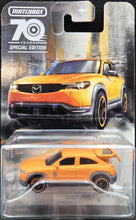 Load image into Gallery viewer, Matchbox 2023 2021 Mazda MX-30 Orange 70th Special Edition Moving Parts 4/5 New
