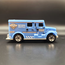 Load image into Gallery viewer, Matchbox 2021 International Armored Car Light Blue #80 MBX Metro
