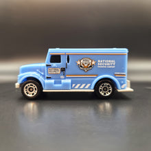 Load image into Gallery viewer, Matchbox 2021 International Armored Car Light Blue #80 MBX Metro
