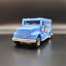 Load image into Gallery viewer, Matchbox 2021 International Armored Car Light Blue #80 MBX Metro
