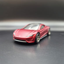 Load image into Gallery viewer, Matchbox 2021 Tesla Roadster Matte Red MBX Showroom #4/100
