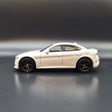 Load image into Gallery viewer, Matchbox 2021 2016 Alfa Romeo Giulia Pearl White #47 MBX Metro
