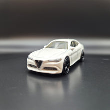Load image into Gallery viewer, Matchbox 2021 2016 Alfa Romeo Giulia Pearl White #47 MBX Metro
