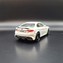 Load image into Gallery viewer, Matchbox 2021 2016 Alfa Romeo Giulia Pearl White #47 MBX Metro
