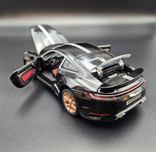 Load image into Gallery viewer, Explorafind 2021 Porsche 911 Turbo S Black 1:24 Die Cast Car
