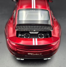Load image into Gallery viewer, Explorafind 2021 Porsche 911 Turbo S Red 1:24 Die Cast Car
