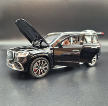 Load image into Gallery viewer, Explorafind 2021 Mercedes-Benz GLS 63 Black 1:24 Die Cast Car
