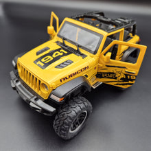Load image into Gallery viewer, Explorafind 2020 Jeep Wrangler Rubicon Yellow 1:20 Die Cast Car
