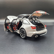 Load image into Gallery viewer, Explorafind 2022 Audi RS6 Avant Grey 1:24 Die Cast Car
