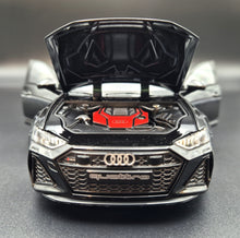 Load image into Gallery viewer, Explorafind 2022 Audi RS6 Avant Black 1:24 Die Cast Car

