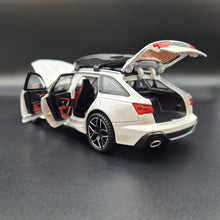 Load image into Gallery viewer, Explorafind 2022 Audi RS6 Avant White 1:24 Die Cast Car
