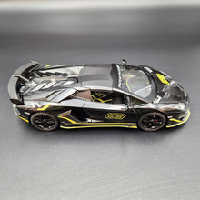 Load image into Gallery viewer, Explorafind 2023 Lamborghini Aventador SVJ 63 Black 1:24 Die Cast Car
